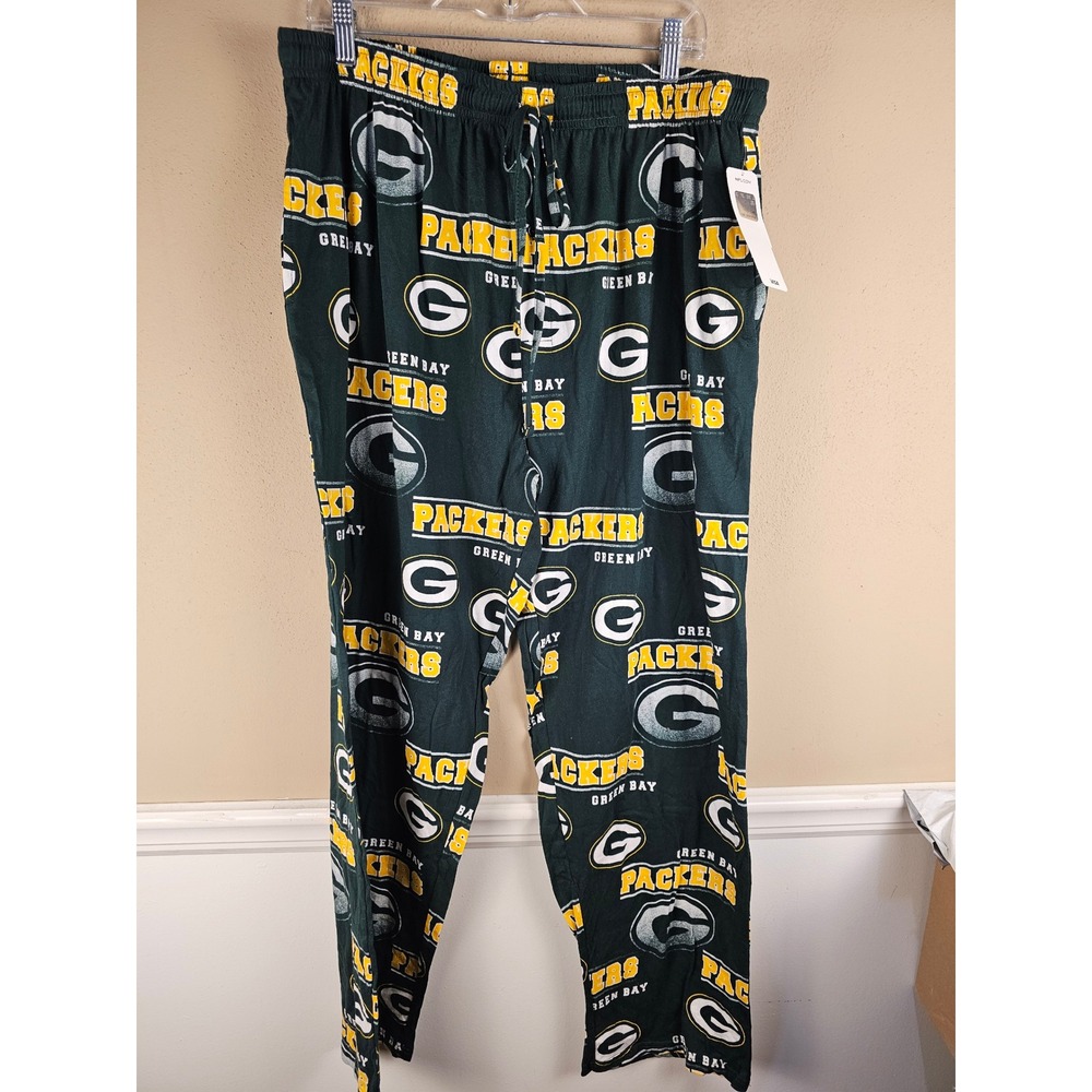 NWT NFL Team Apparel Mens Green Bay Packers Sleep Lounge Pants‎ XL